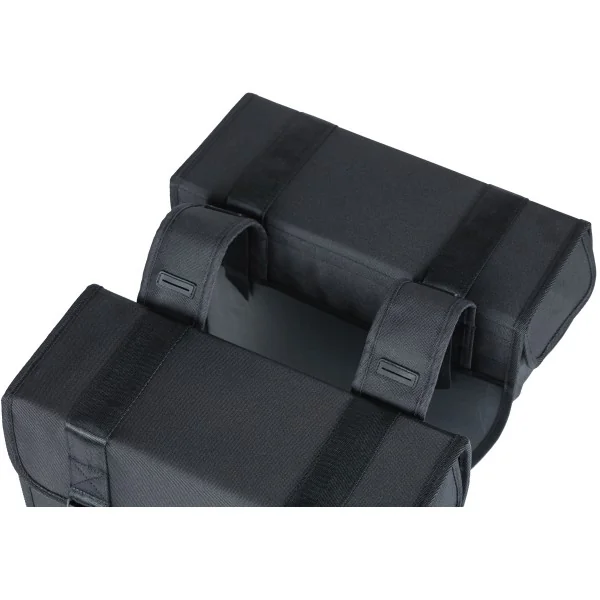 Dubbele fietstas Basil Tour Double 28 liter 34 x 14 x 34 cm - zwart