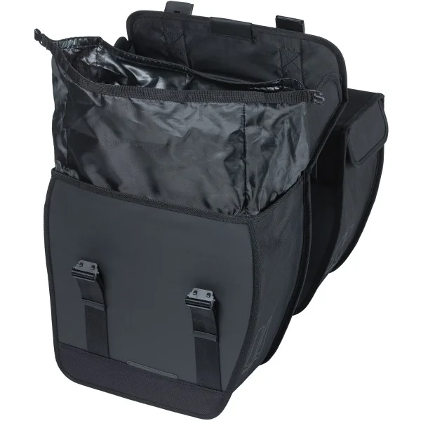Dubbele fietstas Basil Tour Waterproof XL 35 liter 34 x 14 x 34 cm - zwart