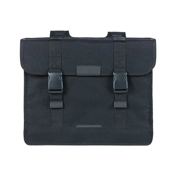 Dubbele fietstas Basil Kavan Eco Classic 58 liter 37 x 24 x 33 cm - zwart