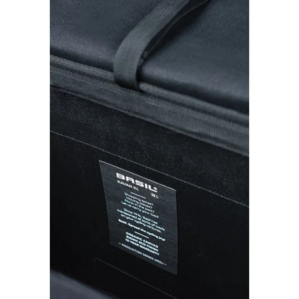 Dubbele fietstas Basil Kavan Eco Classic 58 liter 37 x 24 x 33 cm - zwart