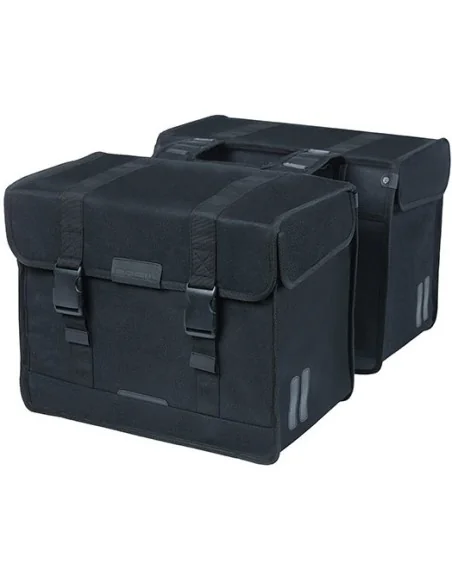 Dubbele fietstas Basil Kavan Eco Classic 68 liter 40 x 25 x 33 cm - zwart