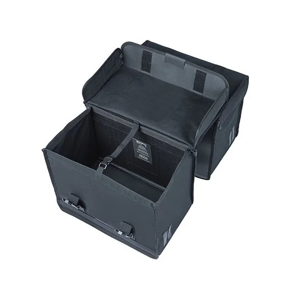 Dubbele fietstas Basil Kavan Eco Classic 68 liter 40 x 25 x 33 cm - zwart