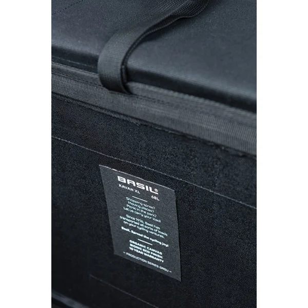 Dubbele fietstas Basil Kavan Eco Classic 68 liter 40 x 25 x 33 cm - zwart