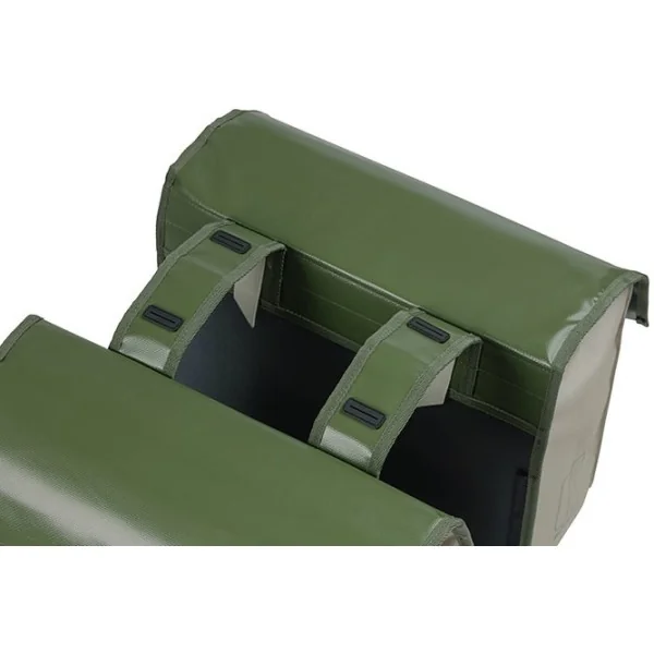 Dubbele fietstas Basil Urban Load 48-53 liter 40 x 17 x 46 cm - moss green/sand