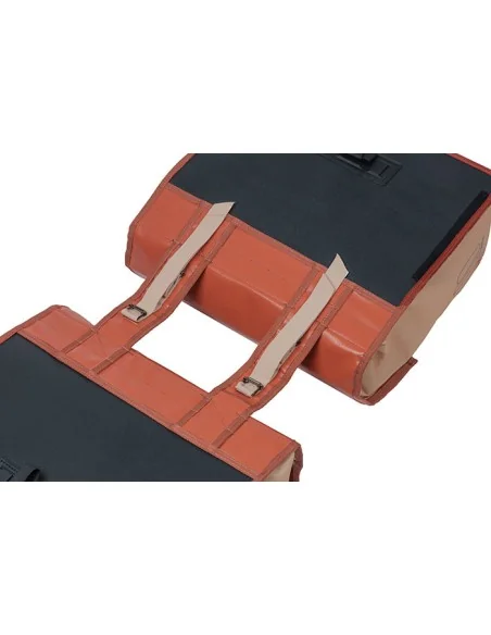Dubbele fietstas Basil Urban Load 48-53 liter 40 x 17 x 46 cm - terra red/rose