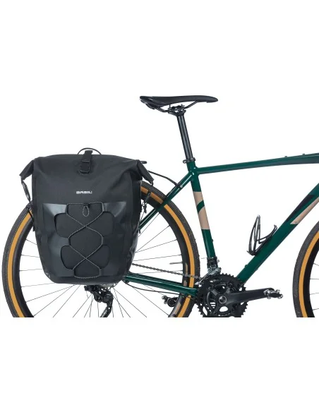 Fietstas Basil Navigator Waterproof 25-31 liter 32 x 15 x 37 cm - zwart