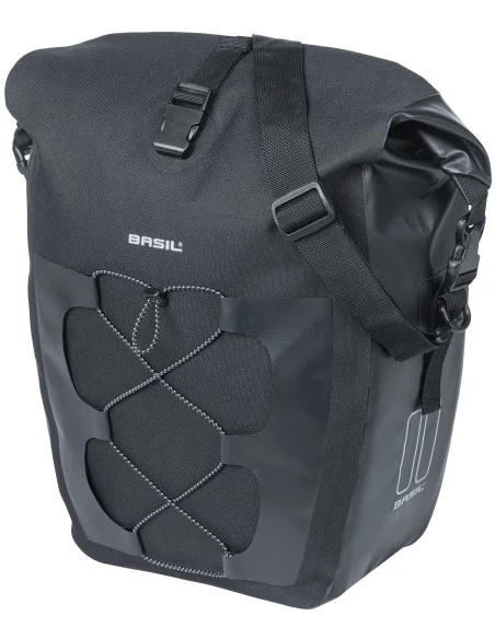 Fietstas Basil Navigator Waterproof 25-31 liter 32 x 15 x 37 cm - zwart