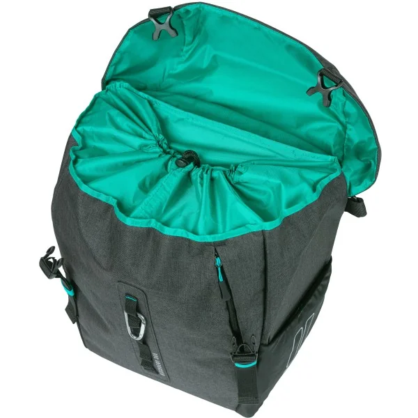 Fietstas Basil Discovery 365D L 20 liter 30 x 17 x 36 cm - zwart melee