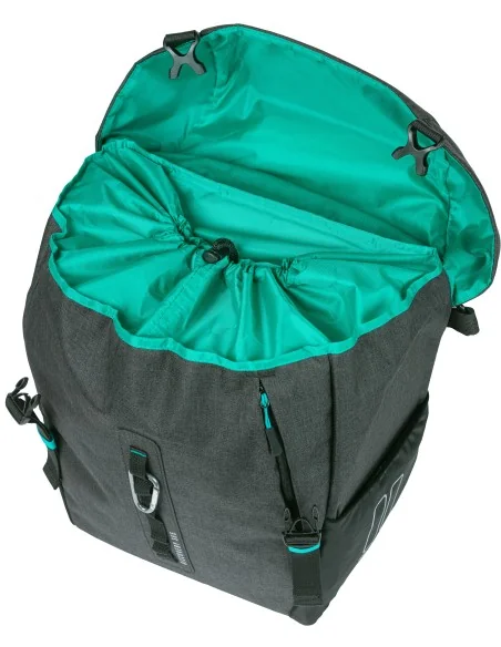 Fietstas Basil Discovery 365D L 20 liter 30 x 17 x 36 cm - zwart melee