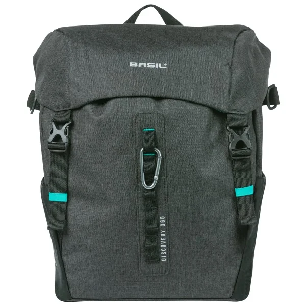 Fietstas Basil Discovery 365D L 20 liter 30 x 17 x 36 cm - zwart melee