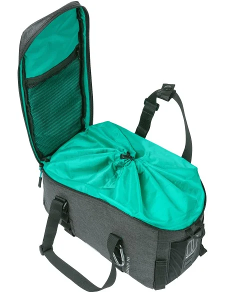 Bagagedragertas Basil Discovery 365D 9 liter 36 x 16 x 20 cm - zwart melee