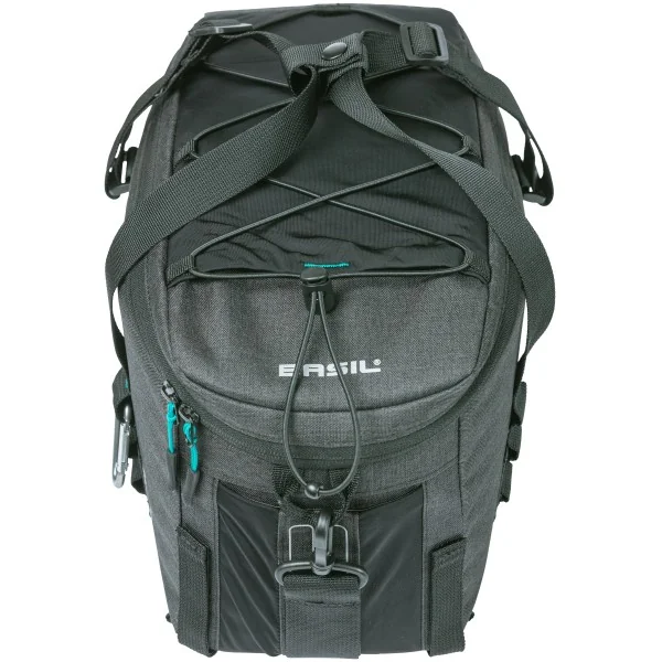 Bagagedragertas Basil Discovery 365D 9 liter 36 x 16 x 20 cm - zwart melee