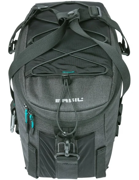 Bagagedragertas Basil Discovery 365D 9 liter 36 x 16 x 20 cm - zwart melee