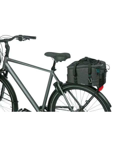 Bagagedragertas Basil Discovery 365D 9 liter 36 x 16 x 20 cm - zwart melee