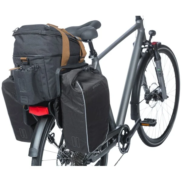 Bagagedragertas Basil Miles XL Pro 9-36 liter 31 x 23 x 20 cm - black slate