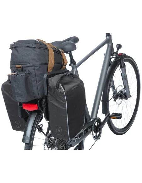 Bagagedragertas Basil Miles XL Pro 9-36 liter 31 x 23 x 20 cm - black slate