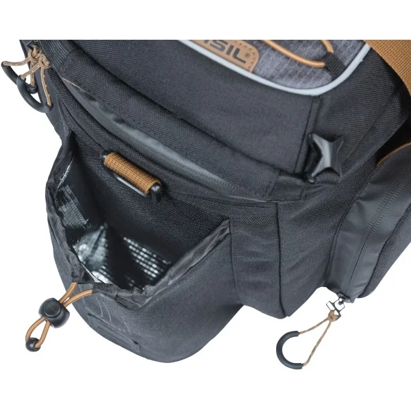 Bagagedragertas Basil Miles XL Pro 9-36 liter 31 x 23 x 20 cm - black slate