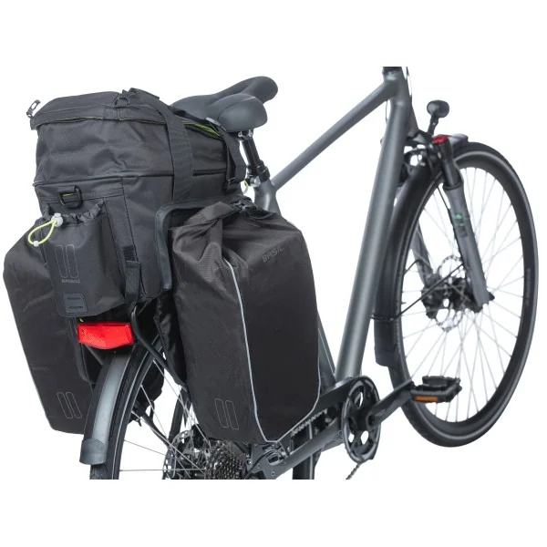 Bagagedragertas Basil Miles XL Pro 9-36 liter - black lime