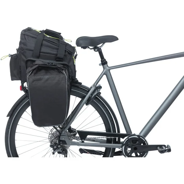 Bagagedragertas Basil Miles XL Pro 9-36 liter - black lime
