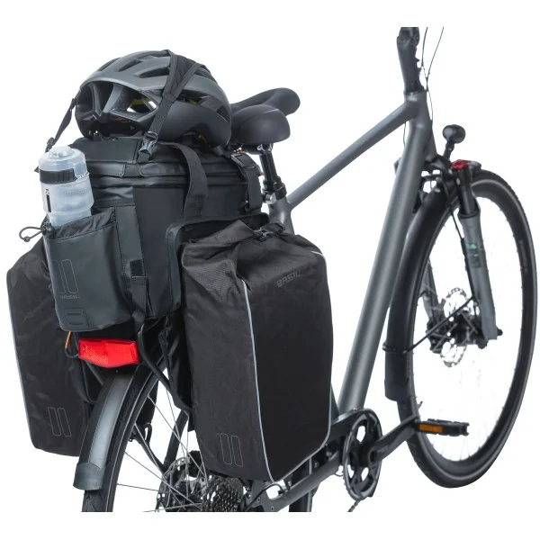 Bagagedragertas Basil Miles Tarpaulin XL Pro 9-36 liter 31 x 23 x 20 cm - black orange