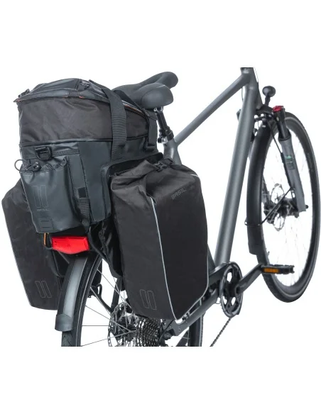 Bagagedragertas Basil Miles Tarpaulin XL Pro 9-36 liter 31 x 23 x 20 cm - black orange