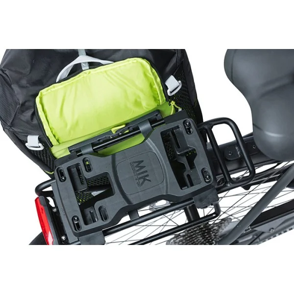 MIK Pannier bag tubes Basil voor MIK bagagedragerplaat - zwart (2 stuks)