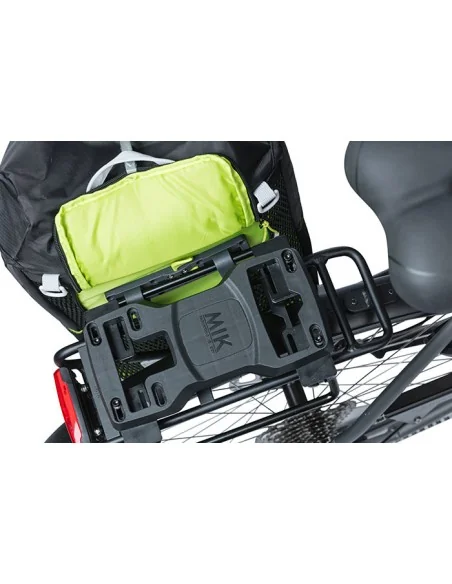 MIK Pannier bag tubes Basil voor MIK bagagedragerplaat - zwart (2 stuks)