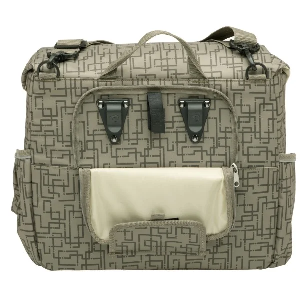 Enkele fietstas New Looxs Mondi Joy Single 18,5 liter 36 x 16 x 32 cm - ivy walnut