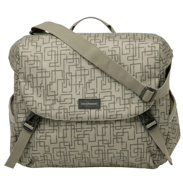 Enkele fietstas New Looxs Mondi Joy Single 18,5 liter 36 x 16 x 32 cm - ivy walnut