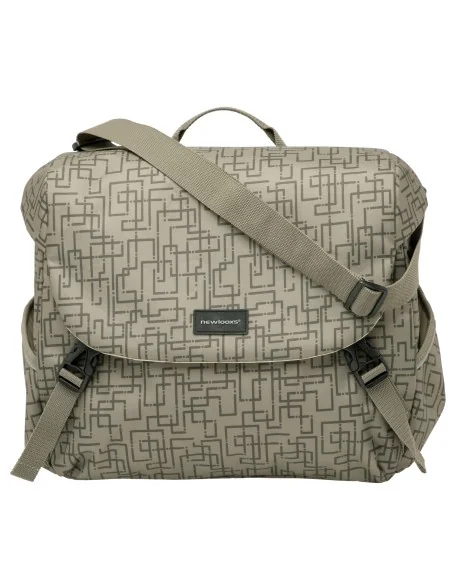 Enkele fietstas New Looxs Mondi Joy Single 18,5 liter 36 x 16 x 32 cm - ivy walnut