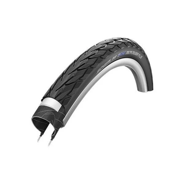 Buitenband Schwalbe Delta Cruiser Plus PunctureGuard 24 x 1 3/8" / 37-540 - zwart met reflectie