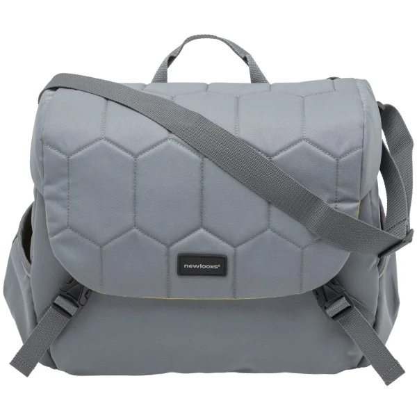 Enkele fietstas New Looxs Mondi Joy Single 18,5 liter 36 x 16 x 32 cm - quilted grey