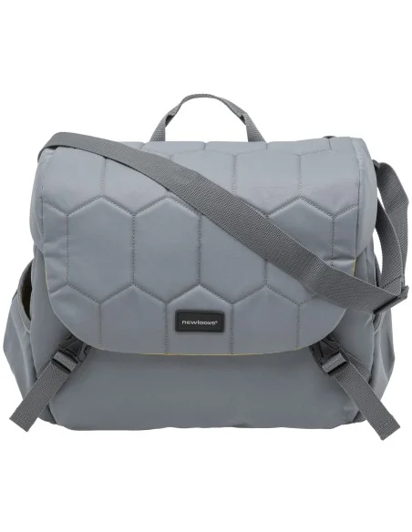 Enkele fietstas New Looxs Mondi Joy Single 18,5 liter 36 x 16 x 32 cm - quilted grey