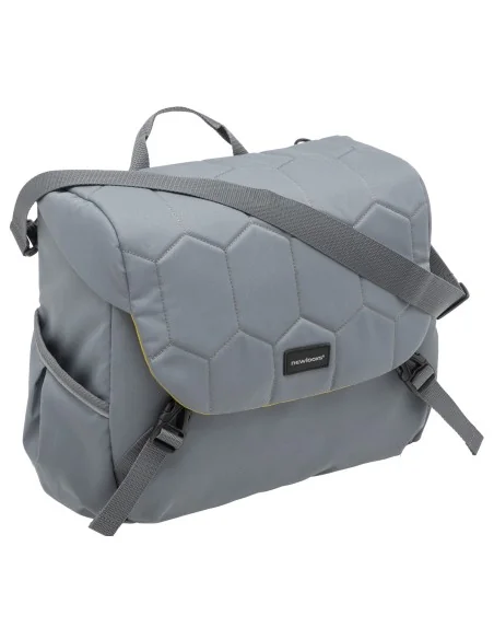 Enkele fietstas New Looxs Mondi Joy Single 18,5 liter 36 x 16 x 32 cm - quilted grey