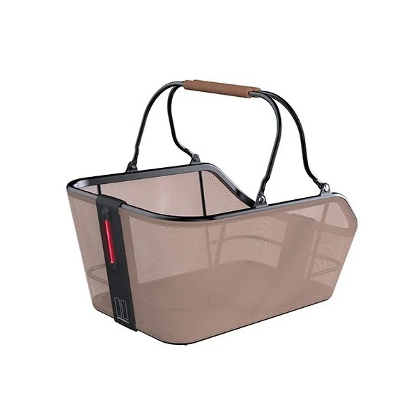 Fietsmand Basil Cento Tech Fiber Nordlicht MIK 22 liter 46 x 34 x 25 cm - sand brown