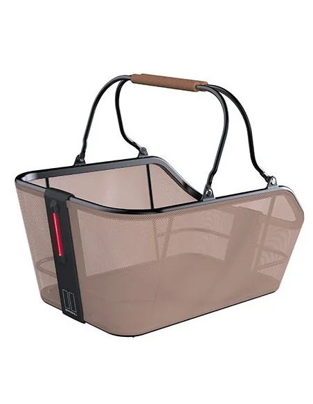 Fietsmand Basil Cento Tech Fiber Nordlicht MIK 22 liter 46 x 34 x 25 cm - sand brown