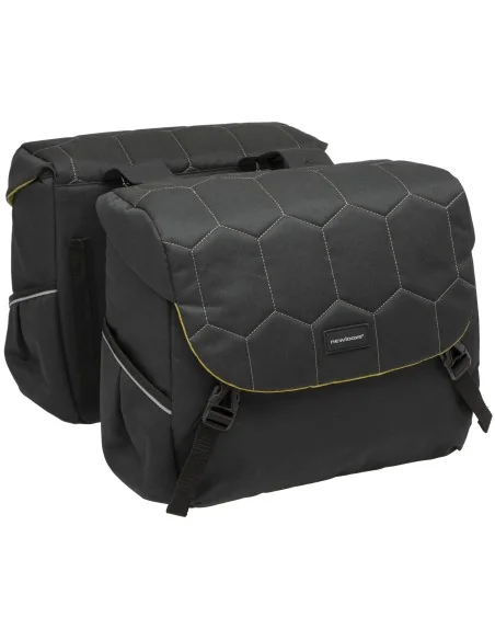 Dubbele fietstas New Looxs Mondi Joy Double 38 liter 37 x 16 x 32 cm (2x) - quilted black