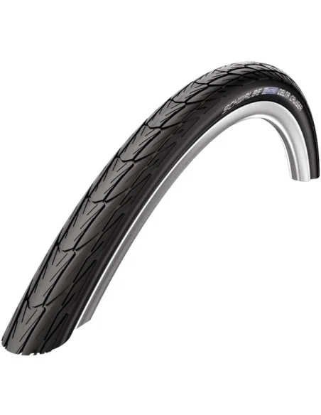 Buitenband Schwalbe Delta Cruiser Plus PunctureGuard 26 x 1 3/8" / 37-590 mm - zwart met reflectie