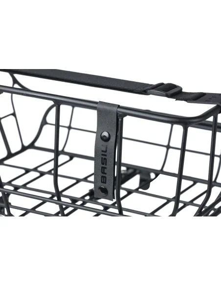 Fietsmand Basil Portland Front 25 liter 43 x 36 x 22 cm - mat zwart