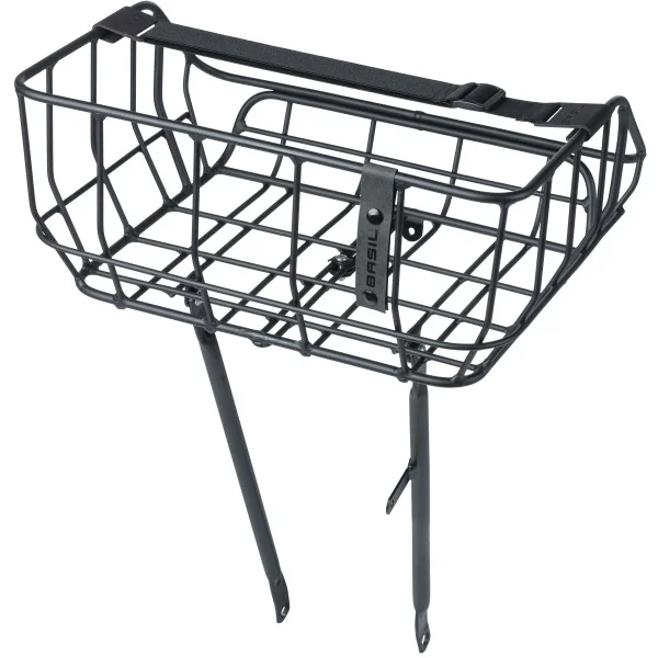 Fietsmand Basil Portland Front 25 liter 43 x 36 x 22 cm - mat zwart