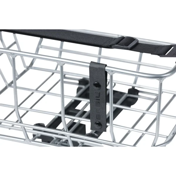 Fietsmand Basil Portland Front 25 liter 43 x 36 x 22 cm - chroom