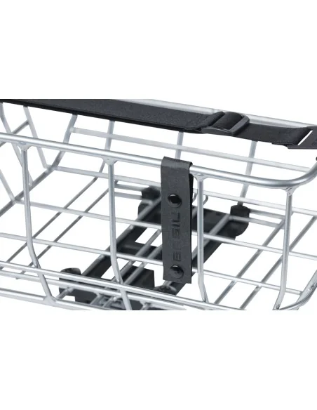 Fietsmand Basil Portland Front 25 liter 43 x 36 x 22 cm - chroom