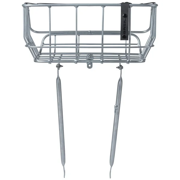 Fietsmand Basil Portland Front 25 liter 43 x 36 x 22 cm - chroom