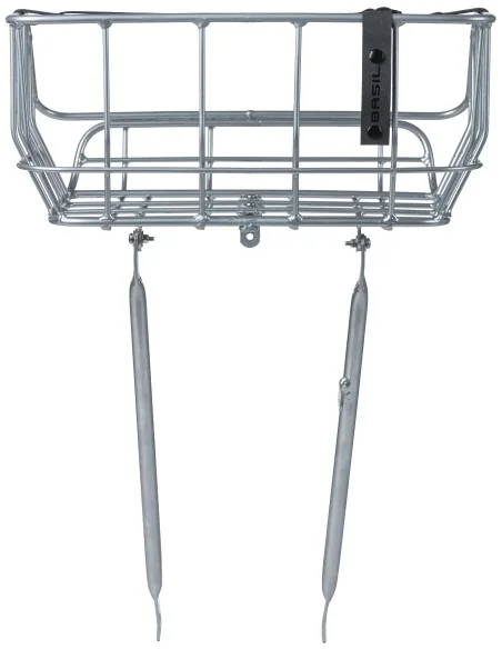 Fietsmand Basil Portland Front 25 liter 43 x 36 x 22 cm - chroom