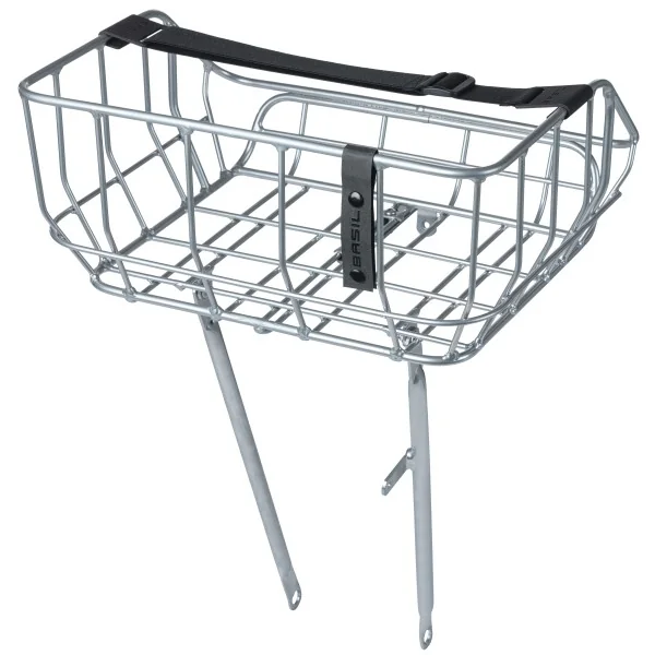 Fietsmand Basil Portland Front 25 liter 43 x 36 x 22 cm - chroom