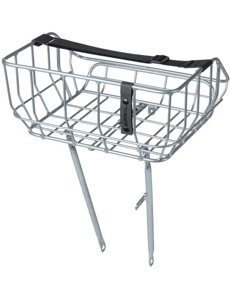 Fietsmand Basil Portland Front 25 liter 43 x 36 x 22 cm - chroom