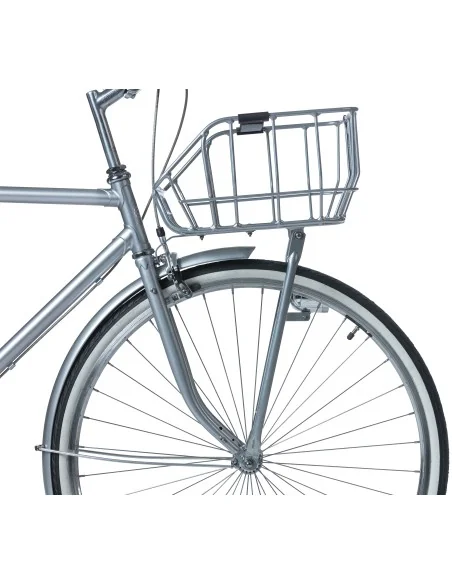 Fietsmand Basil Portland Front 25 liter 43 x 36 x 22 cm - chroom