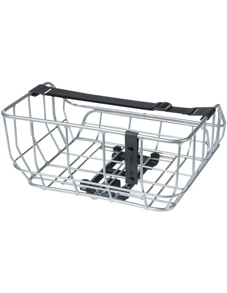 Fietsmand Basil Portland Rear MIK 25 liter 43 x 36 x 22 cm - chroom