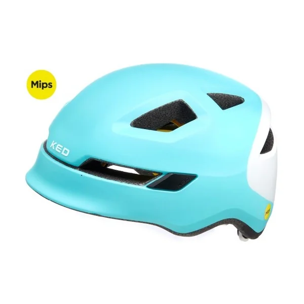 Fietshelm KED Pop Mips - small (48-52 cm) - iceblue white