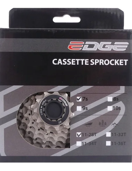 Cassette 7 speed Edge CS-M5007 11-28T - zilver